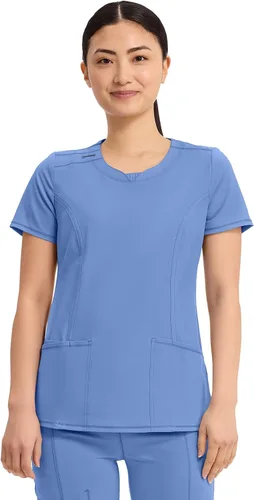 Vista 28 de Cherokee Infinity - Camiseta médica con cuello redondo y 3 bolsillos para Negro