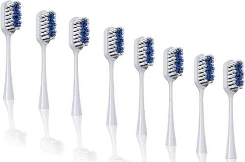 Vista 11 de Paquete de 4 cabezales de cepillo de dientes de repuesto Pop Sonic - Compatible con Go Plus - Cabezal de cepillo de dientes con cerdas de nailon