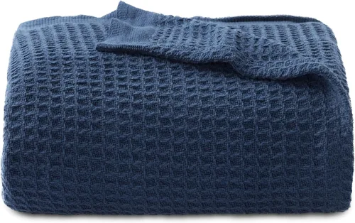 Vista 40 de Bedsure Gentlesoft - Manta de 100 % algodón, tamaño Twin XL, para dormitorio universitario, transpirable y suave, manta Twin de tejido waffle