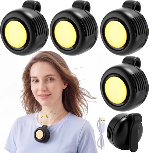 Vista 9 de Paquete de 6 mini ventiladores silenciosos portátiles sin aspas Verde