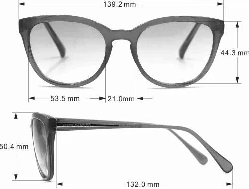 Vista 15 de Vince Camuto Gafas de sol cuadradas 100% protectoras UV para mujer