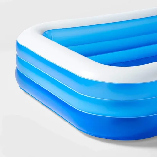 Vista 3 de Piscina inflable familiar rectangular de lujo de 10' X 22