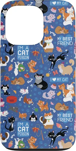 Vista 10 de Disney Carcasa para iPhone 17, diseño de gatos I Love My Cat