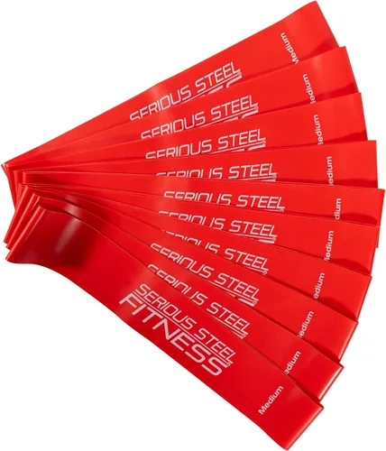 Vista 9 de Serious Steel Fitness Mini bandas de resistencia Bandas elásticas de rehabilitación y prehab Bandas de entrenamiento de ejercicio de 12 pulgadas