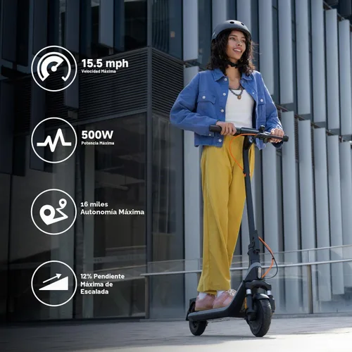 Vista 4 de Segway Ninebot E2 Plus II/E2 Pro/E3 Pro Electric Scooter, Dual Braking System,Long Range,Foldable Adult Scooter, UL 2272 & 2271 Certified.