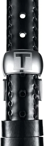 Vista 2 de Correa de reloj Tissot de cuero negro, 7 (Modelo T852036538)