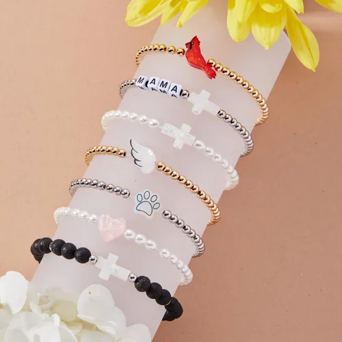 Vista 6 de Pulsera Elástica Holy Water Para Mujeres