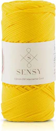 Vista 58 de Sensy Premium Cuerda de Poliéster 1.5mm (0.059 pulgadas) 164 Yardas Cuerda de Polipropileno 100% Cuerda de Macramé 1.5mm Cuerda para Bolsa