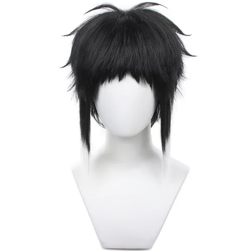 Vista 6 de Peluca Misa Amane, Death Note Misa Amane, peluca de cosplay con gorra de peluca, longitud aproximada de 27.6 in