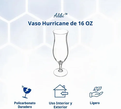 Vista 2 de Carlisle 565007 copa de plástico inastillable Hurricane, 16 onzas