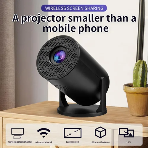 Vista 7 de Yinhing Proyector portátil de vídeo 1080P Full HD 150 ANSI 8000lm 270 ajustable con fidelidad inalámbrica para Android portátil TV Stick Smartphone