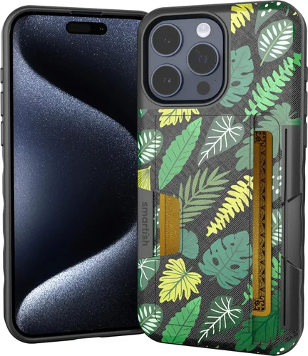 Vista 29 de Smartish Funda tipo cartera para iPhone 11 Pro - Wallet Slayer Vol. 2 [soporte protector delgado] tarjetero (seda) - Black Tie Affair