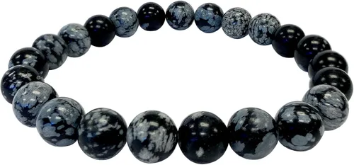 Vista 88 de Gem Avenue Handmade Round Bead Stretch Bracelet Unisex Natural Stone Beaded Jewelry for Men & Women, Elastic Wristband for Daily Wear