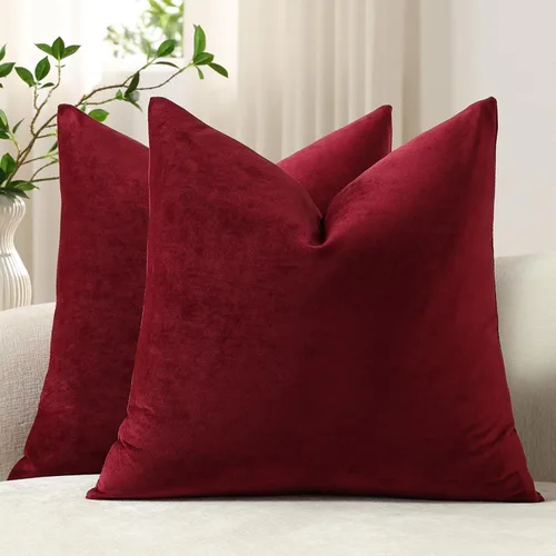 Vista 9 de Funda de almohada para cuerpo de Dezene, súper suave de terciopelo con cierre de cremallera oculto.