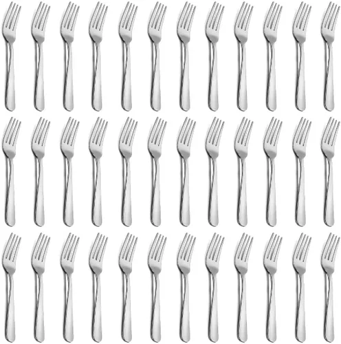 Vista 9 de 24-Piece Dinner Forks Set - 7.1 Inches Stainless Steel Forks Silverware, Durable Table Forks Set, Use for Home, Kitchen and Restaurant - Mirror