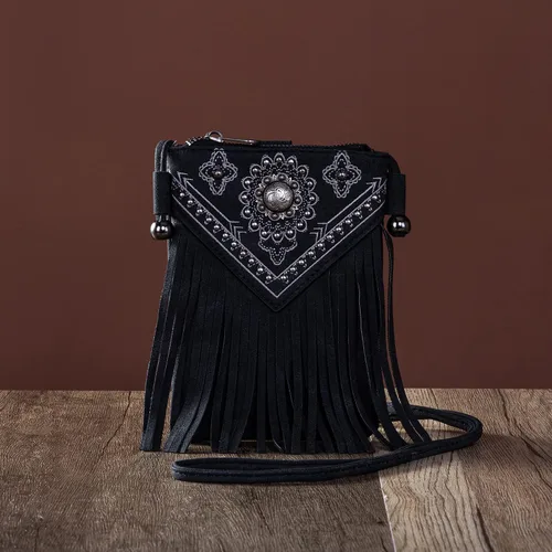 Vista 7 de Montana West Bolsos cruzados pequeños para mujer, monedero occidental para teléfono celular