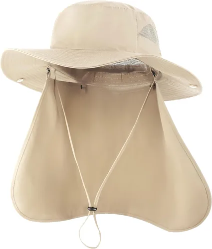 Vista 10 de Zylioo Sombrero de sol XXL Boonie para cabezas grandes, UPF50+ sombrero de Verde militar-a