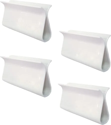 Vista 10 de Persianas enrollables de plástico con dobladillo para ventana, accesorios de ventanas (transparente, 4 unidades)