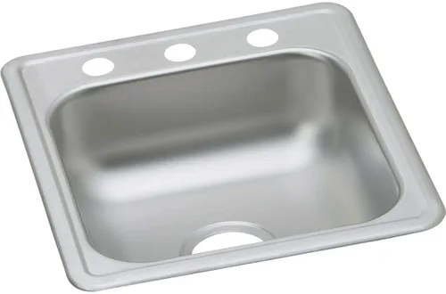 Vista 29 de Elkay D11515 Dayton Fregadero de Cocina de Acero Inoxidable de 15" con Instalación Empotrada de Una Sola Cubeta - 1 Orificio para Grifo