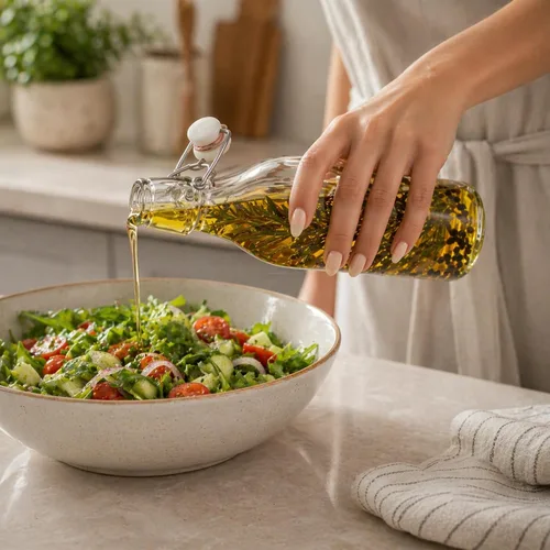 Vista 5 de Restaurantware -Botellas de vidrio con tapa abatible de 9 onzas, 10 botellas de vidrio herméticas con tapas abatibles - Botella pequeña, resellable