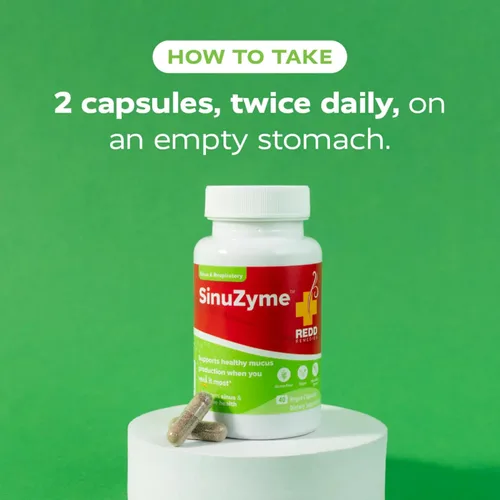 Vista 6 de Redd Remedies SinuZyme Apoya la salud sinusal e inmune 20 porciones
