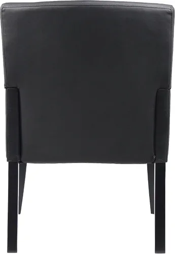 Vista 8 de Boss Office Products Executive Box - Silla con brazo con acabado de caoba en color negro