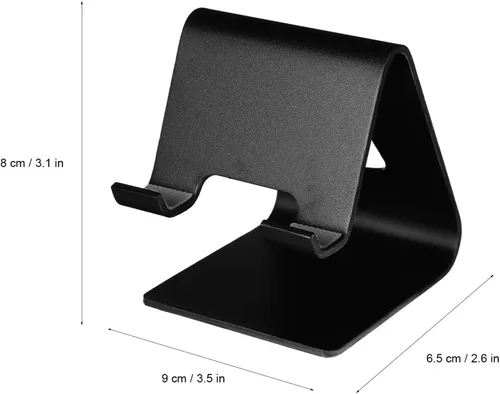 Vista 2 de Cabilock Soportes para teléfono de aleación de aluminio, soportes para teléfonos móviles de estructura simple