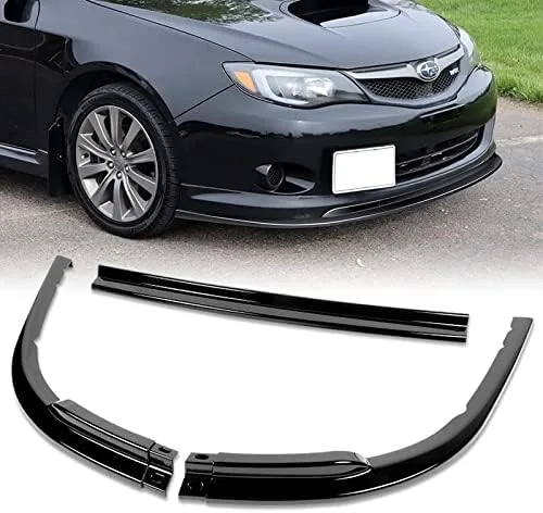 Vista 6 de EPARTS - Juego de 3 piezas de alerón de parachoques delantero estilo CS para barbilla, protector compatible con Subaru Impreza WRX 2008-2010