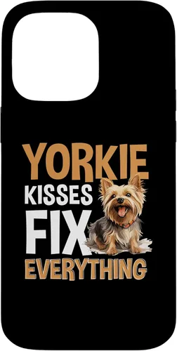 Vista 21 de Funda para iPhone 13 Pro Max Yorkshire Terrier Dog Yorkie - Yorkie kisses arreglar todo
