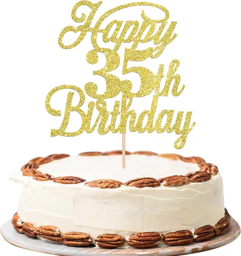 Vista 62 de Rsstarxi 1 paquete de decoración para tarta de cumpleaños 8 con purpurina negra de 8 años y fabulosos saludos a 8 años de edad, para celebrar el 8º