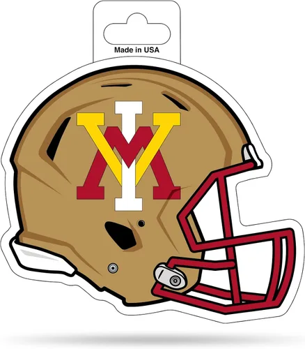 Vista 23 de Rico Industries NCAA - Calcomanía para casco de corte en forma de 4.75 x 5 pulgadas