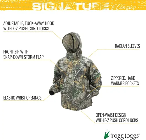 Vista 33 de FROGG TOGGS Chaqueta impermeable y transpirable clásica para hombre