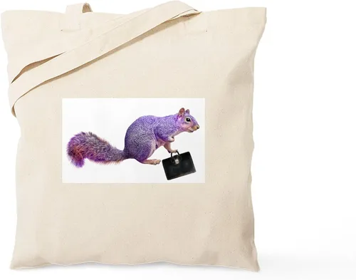 Vista 25 de CafePress Bolsa de compras de lona beige natural reutilizable para rehabilitación de ardillas