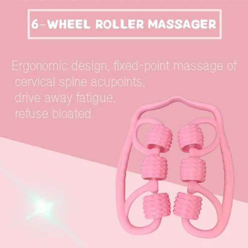 Vista 2 de Los rodillos de seis ruedas musculares, antebrazos y pantorrillas pueden aliviar la tensión muscular y promover la recuperación. Es altamente