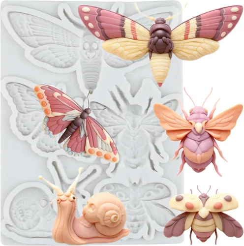 Vista 11 de Molde de silicona para cucarachas, moldes de fondant de caramelo de chocolate para insectos Estilo a