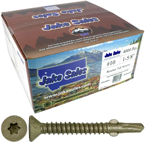 Vista 18 de Tornillos autoperforantes Reamer Tek Torx/Cabeza de estrella de madera a metal de 10x1-5/8 - para plataformas, remolques - cabeza de tornillo T-30