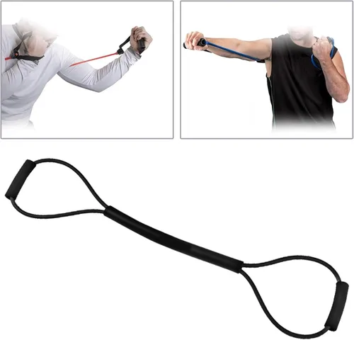 Vista 8 de Fancyes Bandas elásticas de resistencia para entrenamiento de agilidad de cuerda para boxeo de sombra