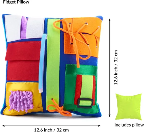 Vista 5 de Almohada para la demencia Actividades calmantes y reconfortantes para adultos con demencia Almohada sensorial antiestrés Productos de demencia