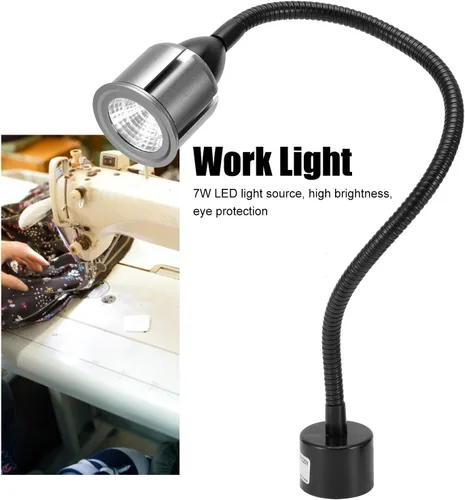 Vista 2 de VINGVO Taidda- Luz LED para máquina de coser, lámpara de trabajo multifuncional con brazo de cuello de cisne flexible con base de montaje magnética