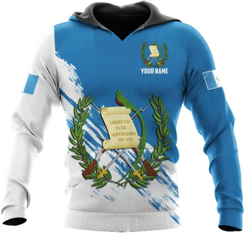 Vista 2 de Tinoshop Sudadera con capucha Guatemala, Jersey Guatemala, Guatemala Prides Hoodie, Camisolas De Guatemala Para Hombres