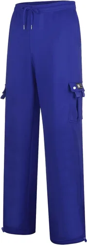 Vista 2 de Pantalones deportivos tipo cargo para hombre, estilo casual, elásticos, con bolsillos, de forro polar pesado
