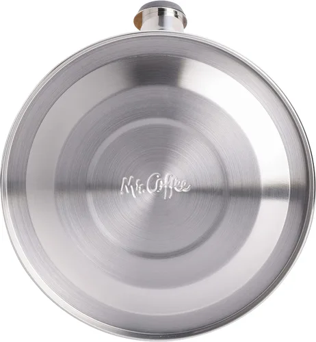 Vista 7 de Hervidor de agua para té con silbido Mr. Coffee 91407.02 Flintshire, de acero inoxidable, 1.75 qt, Plateado Satén cepillado