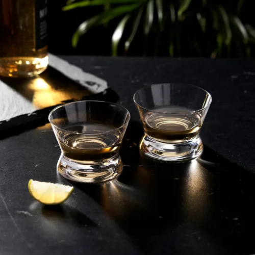 Vista 4 de Viski Vasos de degustación de tequila de cristal, vasos de copa para mezcal, whisky, bourbon o bebidas puras, elegante juego de cristalería para bar