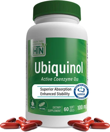 Vista 7 de Health Thru Nutrition Ubiquinol 100 mg 360 cápsulas blandas como Kaneka QH reducido CoQ-10 Estabilizado - Probado por terceros Biodisponibilidad