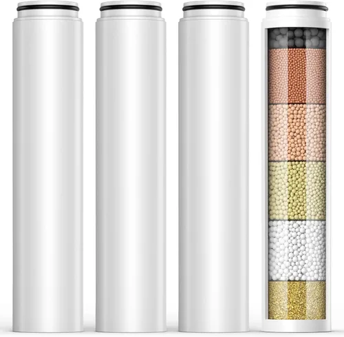Vista 10 de Filtro de ducha mejorado compatible con cabezal de ducha de mano Cobbe para una mayor duración de filtración, filtro de agua de repuesto de alta