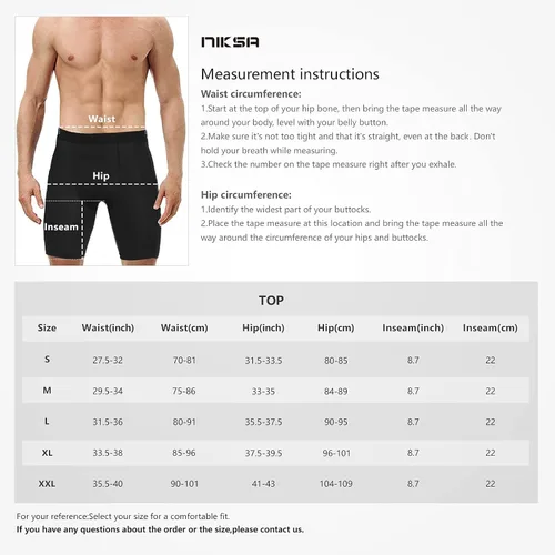 Vista 7 de Niksa Pantalones cortos de compresión para hombre, paquete de 3 unidades, ropa interior de compresión para hombre, pantalones cortos deportivos
