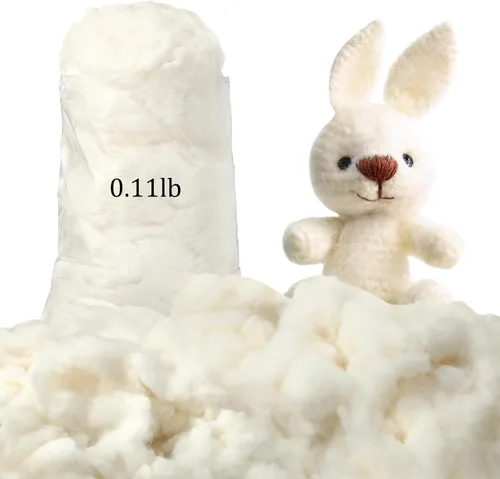 Vista 11 de Relleno de algodón de 30.0 lbs/30 libras para animales de peluche, almohada suave, relleno de fibra de algodón natural, para juguetes, decoraciones