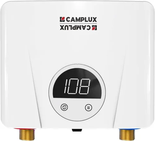 Vista 10 de CAMPLUX - Calentador de agua eléctrico de tanque de 1.3 galones debajo del fregadero, agua caliente instantánea para RV, cocina, camión