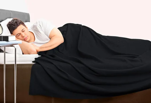 Vista 6 de Utopia Bedding - Manta térmica 100% algodón, color negro, tamaño Queen, 90 x 90 pulgadas Manta ligera y transpirable para primavera y verano