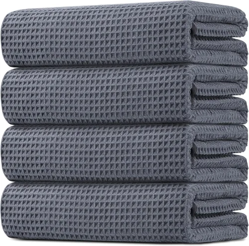 Vista 9 de HOMEXCEL Paquete de 2 Toallas de Baño, (27 x 54 Pulgadas) Juego de Toallas de Baño de Microfibra Ultra Suaves Altamente Absorbentes, Toallas Ligeras